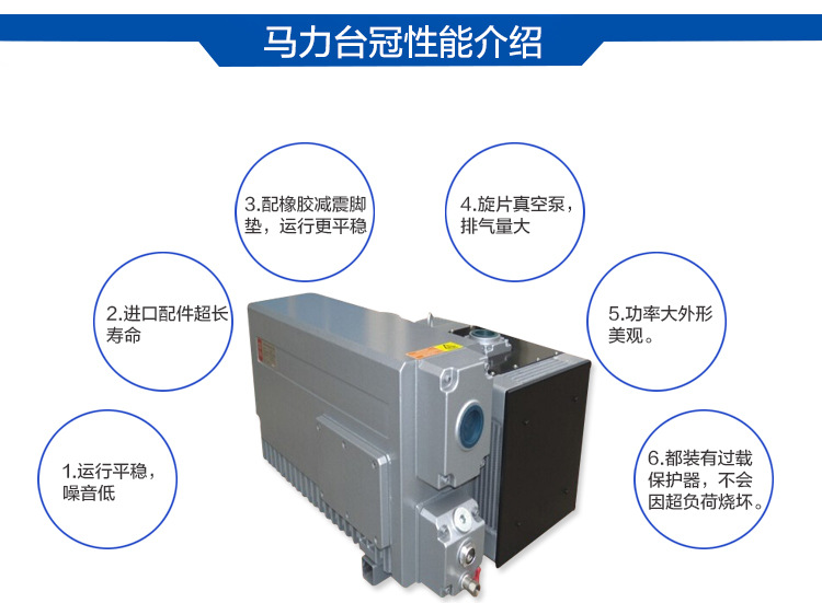 臺冠MLV0250環保旋片式真空泵性能圖